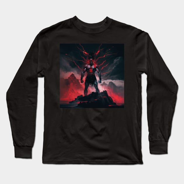 akuma Long Sleeve T-Shirt by rocknerd